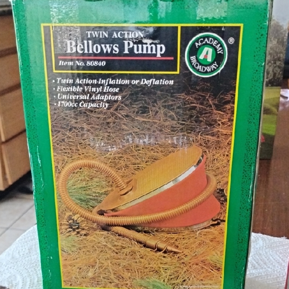 Twin Action Bellows Pump -foot pump